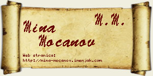 Mina Mocanov vizit kartica